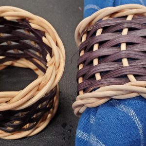 how to weave a napkin ring